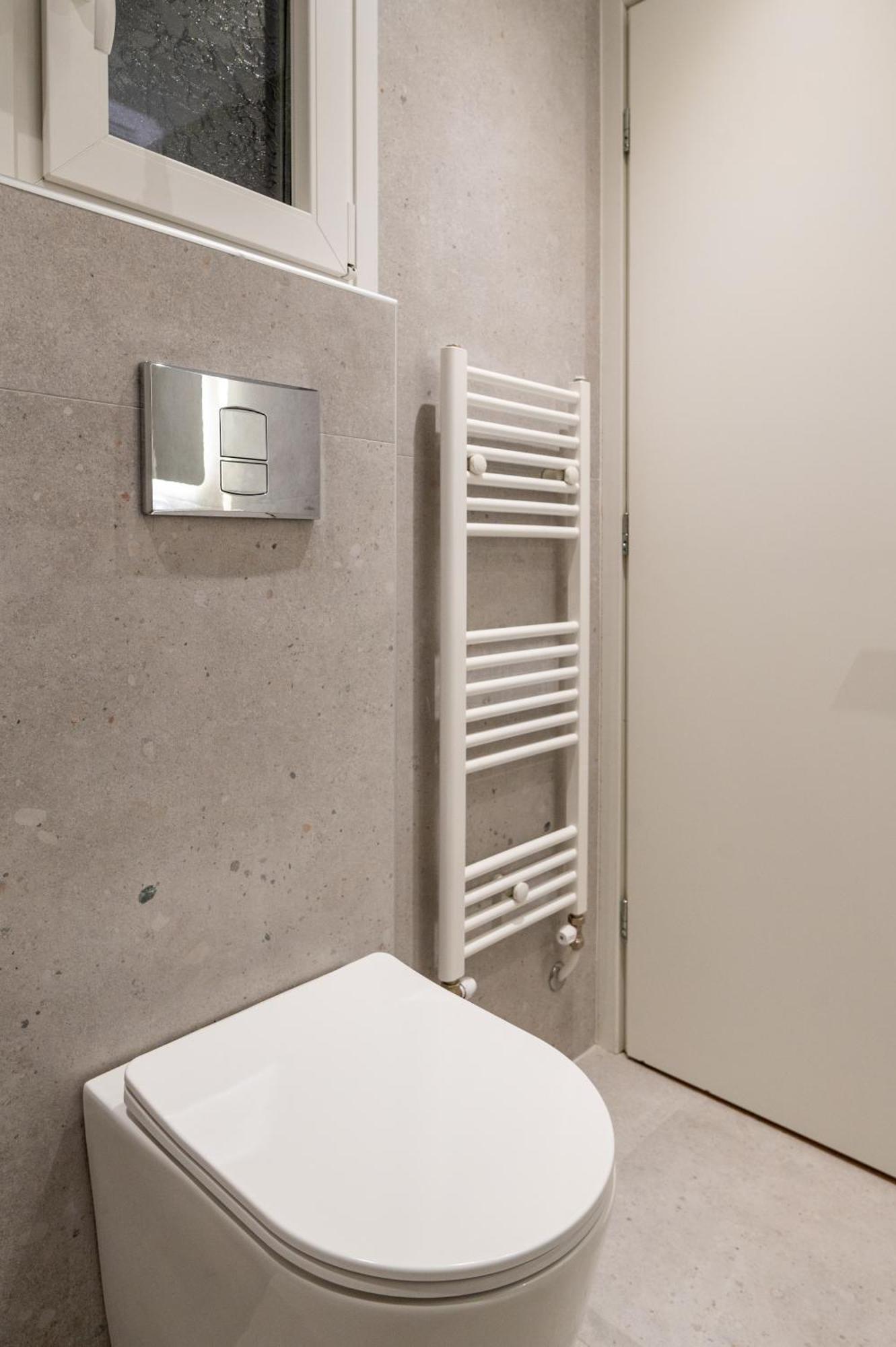 Honey Oak & Cream Patio By Nest Apartment Tesalonika Bagian luar foto